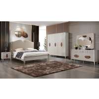 Modern latest arabic style bedroom furniture /bedroom furniture foshan / complete bedroom furniture set