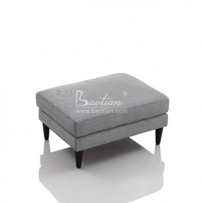 Foshan manufacture  made home furniture modern style double lyer  ottoman with wooden leg