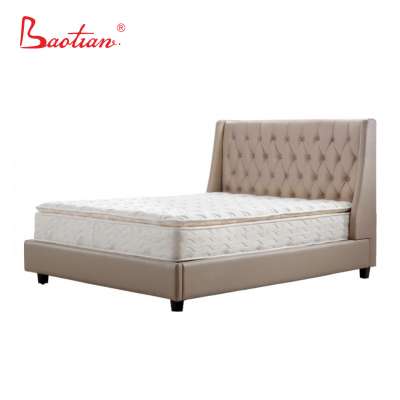 Foshan furniture tufted new classic bedroom bed designs