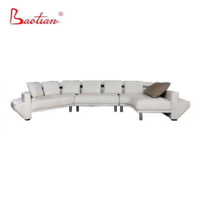 home furniture leather round sectional sofa