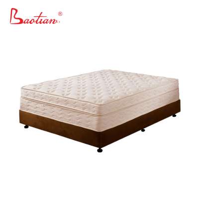 Pillow top with pocketed coil compress bonnell mattress