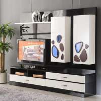 Foshan furniture living room wooden led tv stand