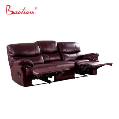 Baotian Furniture classic leather sofa recliner