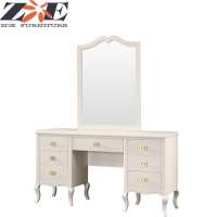 Modern luxury bedroom dresser with mirror furniture / foshan home drawer dresser