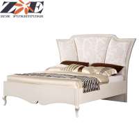 Modern luxury king size bed/ foshan home  bed bedroom furniture