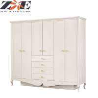 Modern luxury  bedroom wardrobes/ foshan home wardrobe cabinet / six door wardrobe designs